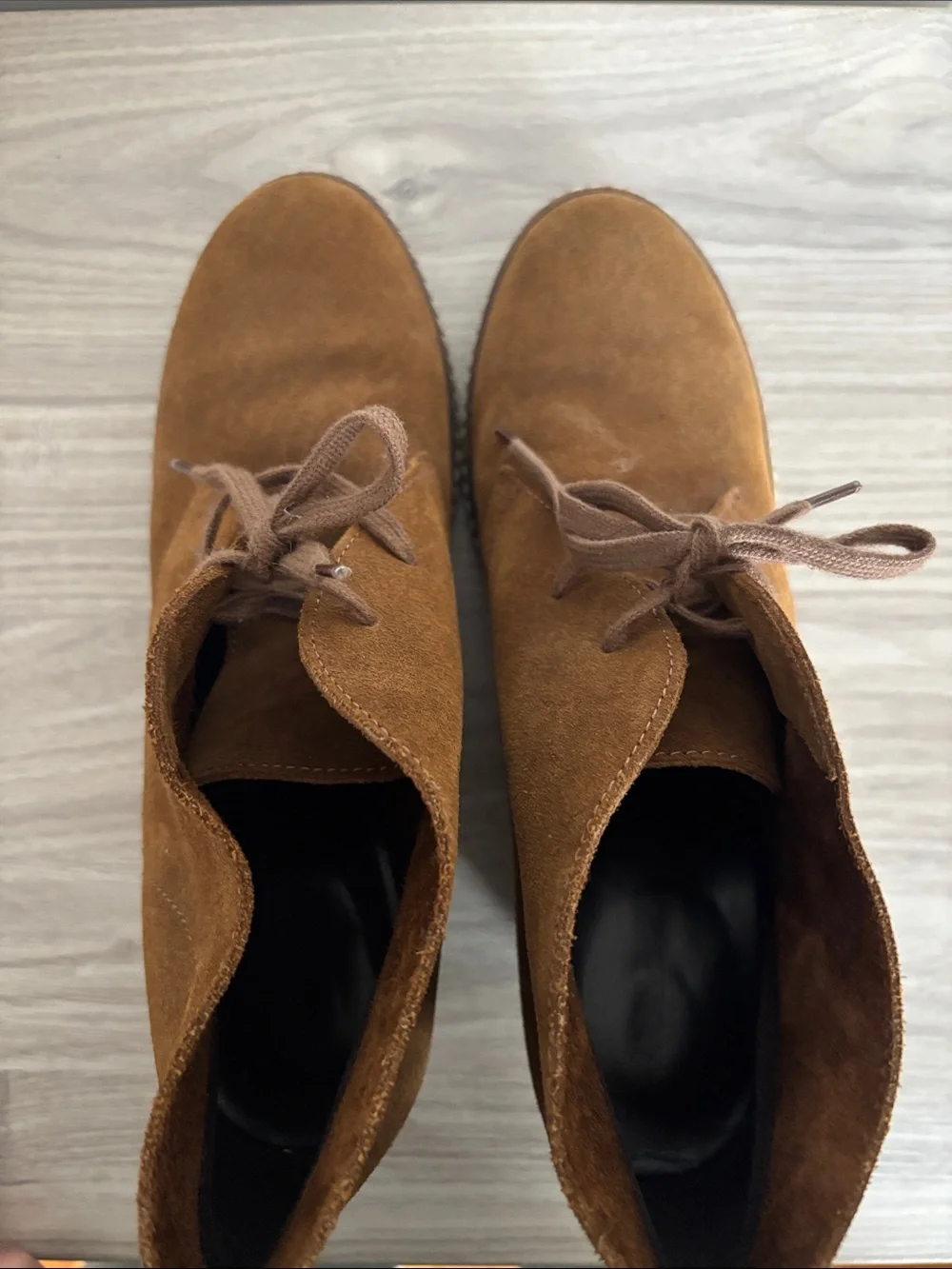 Jcrew“MacAlister” Brown Tan Wedge Chukka Style Ankle Boots Size 10